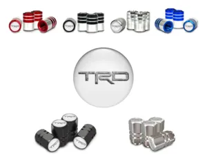 Toyota TRD Felgen Ventil AbdeckungenFahrräder Metall Edition